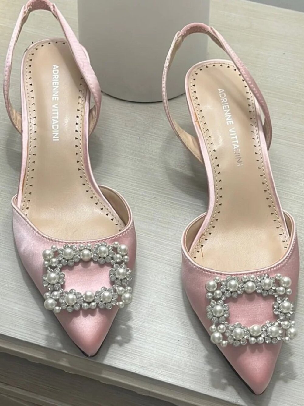 Adrienne Vittadini Pink Kitten Heel